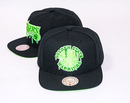 Kšiltovka Mitchell & Ness SLIME DRIP SNAPBACK HWC Golden State Warriors Black