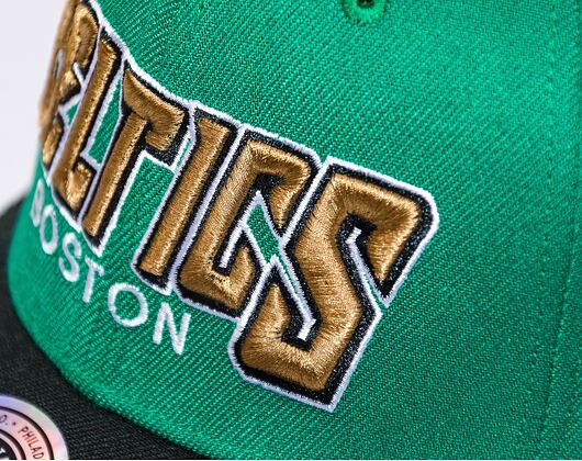 Kšiltovka Mitchell & Ness SHREDDER STRETCH SNAPBACK HWC Boston Celtics Green