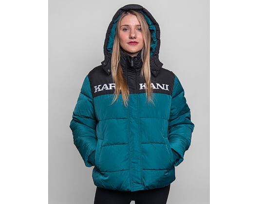 Dámská Bunda Karl Kani Retro Puffer Jacket dark green/black