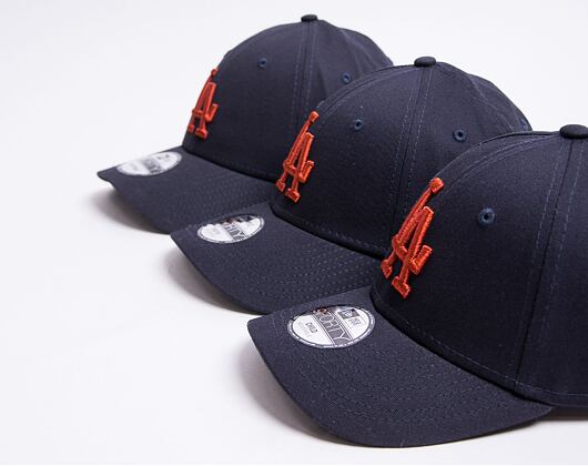 Kšiltovka New Era 9FORTY MLB League Essential Los Angeles Dodgers Navy / Brown