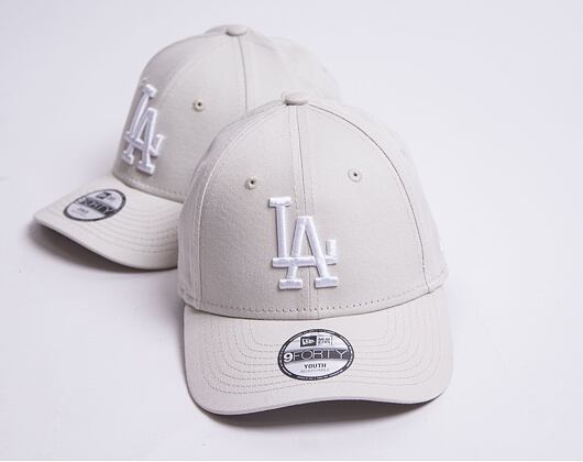 Dětská kšiltovka New Era 9FORTY Kids MLB League Essential Los Angeles Dodgers Stone / White