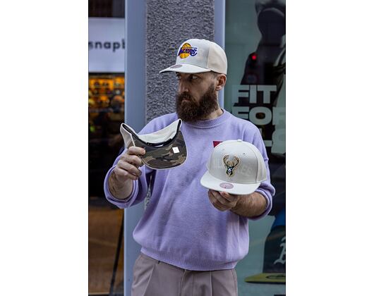 Kšiltovka Mitchell & Ness Cut Away Snapback Nba Toronto Raptors Off White