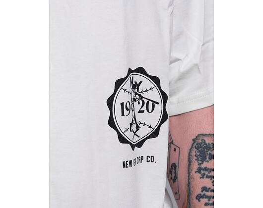 Triko New Era Heritage Patch Oversized Tee Off White / Navy
