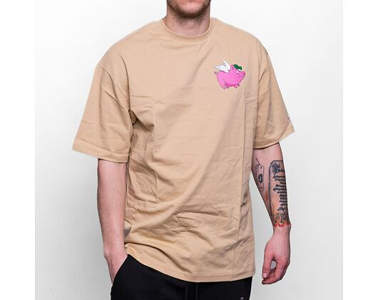 Triko New Era Character Oversized Tee Oat Milk / Optic White