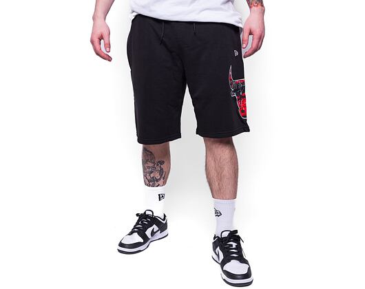 Kraťasy New Era Team Logo Oversized Shorts Chicago Bulls Black / Red