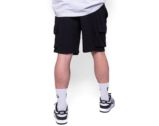 Kraťasy New Era Essentials Cargo Shorts Black / Optic White