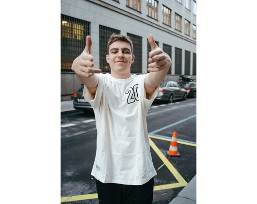 Triko New Era Contemporary Oversized Tee Off White / Black