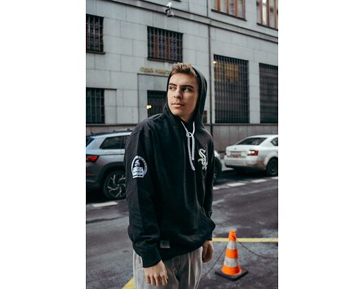 Mikina New Era Heritage Oversized Hoody Chicago White Sox Heather Graphite / Off White