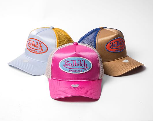 Kšiltovka Von Dutch Trucker Cary Satin Pink/Sand