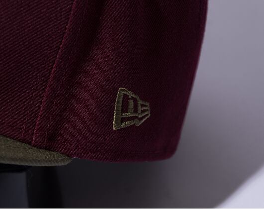 Kšiltovka New Era 59FIFTY MLB WS Sidepatch Trail Mix Oakland Athletics Frosted Burgundy