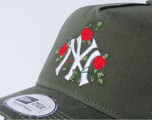 Kšiltovka New Era 9FORTY A-Frame Trucker MLB Flower New York Yankees New Olive