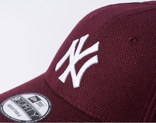 Kšiltovka New Era 9FORTY MLB Diamond era  New York Yankees Maroon / White