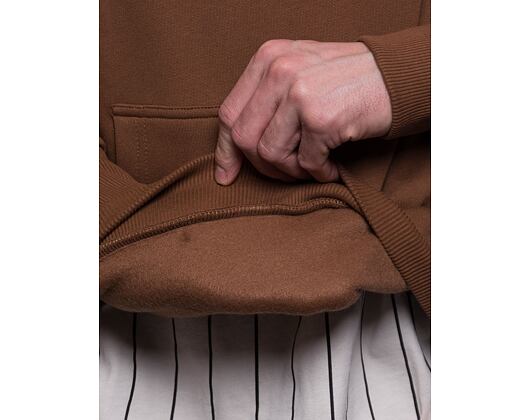 Mikina Karl Kani Small Signature Essential Hoodie brown