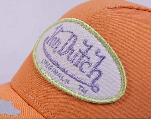 Kšiltovka Von Dutch Trucker Boston Peach/White