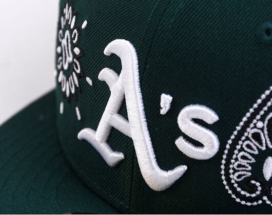 Kšiltovka New Era 59FIFTY MLB All-Over-Paisley Oakland Athletics Team Color / Optic White