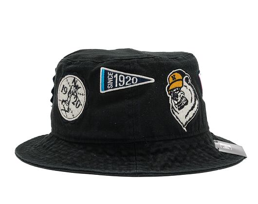 Klobouk New Era Heritage All Over Patch Bucket Black
