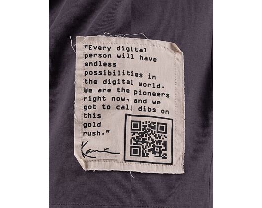 Triko Karl Kani Small Signature Kaniverse Destroyed Tee Anthracite