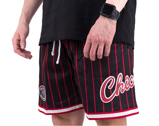 Kraťasy Mitchell & Ness NBA M&N CITY COLLECTION MESH SHORT BULLS Black / Red