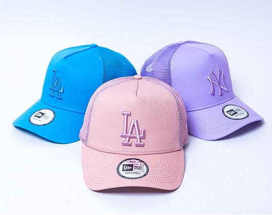 Kšiltovka New Era 9FORTY A-Frame Trucker MLB Tonal Mesh Los Angeles Dodgers Dirty Rose
