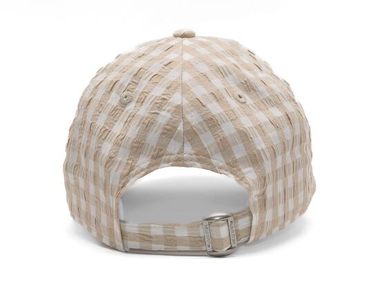Dámská kšiltovka New Era 9FORTY Womens MLB Gingham New York Yankees Stone