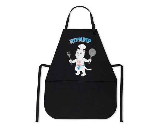 Zástěra na vaření RIP N DIP Kiss The Cook Apron RND10046 Black
