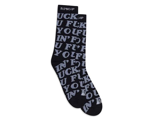 Ponožky RIP N DIP Fuckin Fuck Socks RND10017 Black
