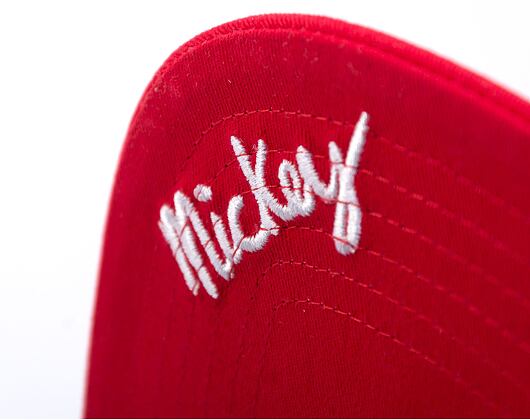 Kšiltovka Capslab Mickey Mouse - Scary Mickey Mouse Flat v.2 Trucker Brown / Red