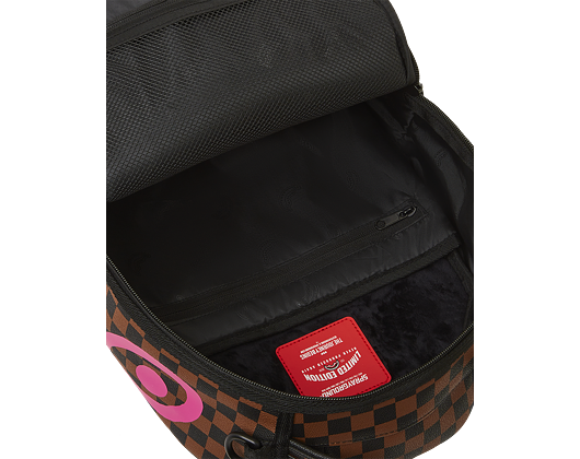 Batoh Sprayground Pink Drip Brown Check DLX Backpack