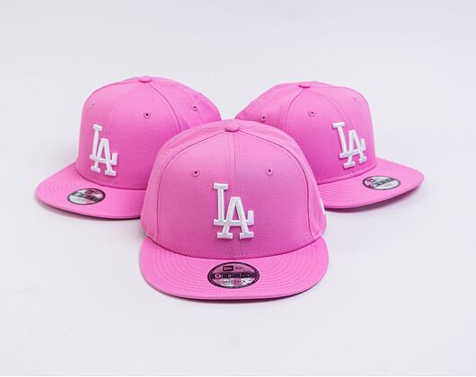Kšiltovka New Era 9FIFTY MLB League Essential Los Angeles Dodgers Wild Rose Pink / White