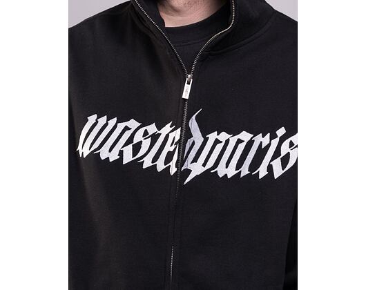 Mikina Wasted Paris Full Zip Streak - Black