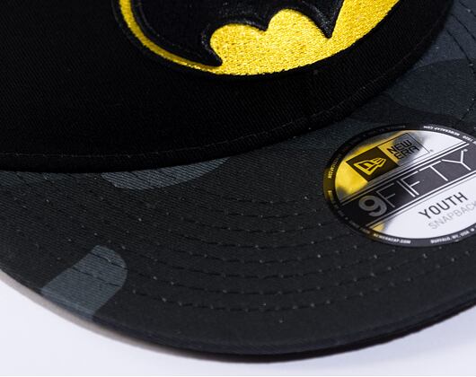 Dětská kšiltovka New Era 9FIFTY Kids DC Camo Batman Black