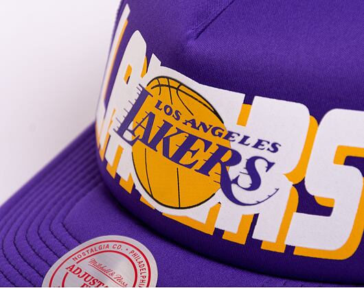 Kšiltovka Mitchell & Ness NBA Billboard Trucker Snapback Los Angeles Lakers Purple