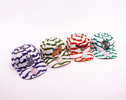 Kšiltovka Mitchell & Ness NBA Krookz Pro Snapback Hwc Milwaukee Bucks White / Purple