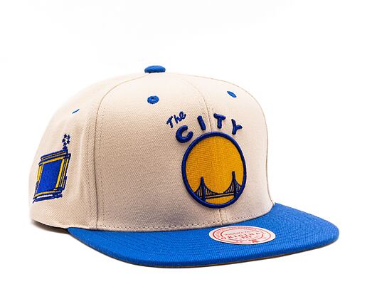 Kšiltovka Mitchell & Ness NBA Sail 2 Tone Snapback Hwc San Francisco Warriors Off White