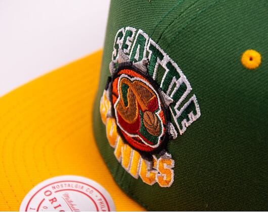 Kšiltovka Mitchell & Ness NBA Breakthrough Snapback Hwc Seattle Supersonics Green
