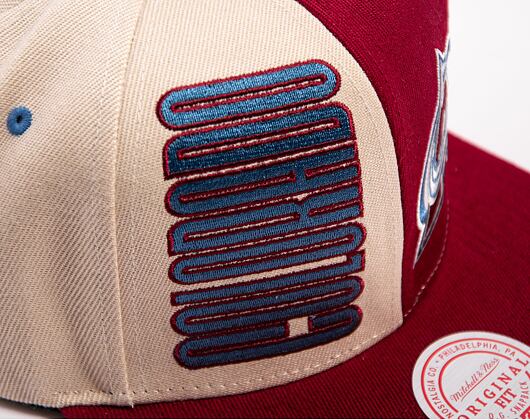 Kšiltovka Mitchell & Ness NHL Pop Panel Snapback Colorado Avalanche Off White