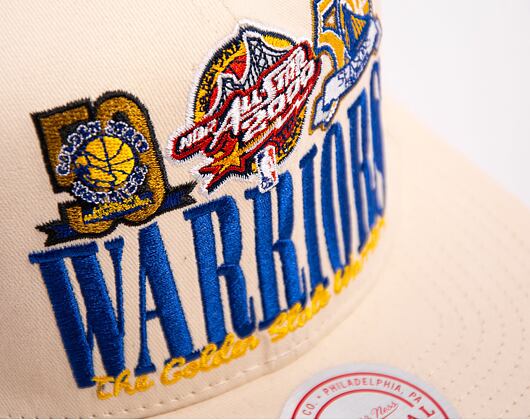 Kšiltovka Mitchell & Ness NBA Reframe Retro Snapback Hwc Golden State Warriors Off White