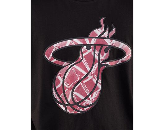 Triko New Era NBA Infill Logo Oversized Tee Miami Heat Black / Scarlet