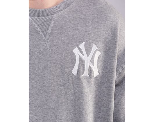 Mikina New Era MLB Heritage Crew New York Yankees Heather Grey / White
