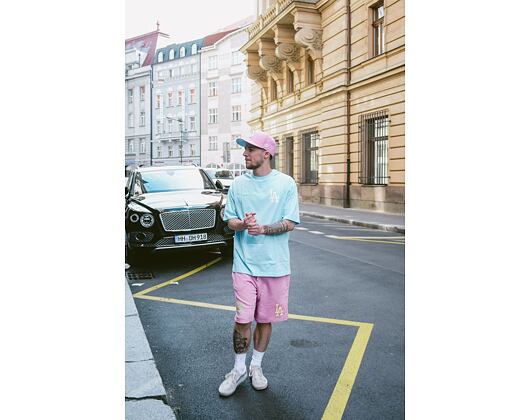 Triko New Era MLB Icecream Graphic Oversized Tee Los Angeles Dodgers Pastel Blue / Off White