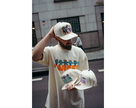 Kšiltovka Mitchell & Ness NBA Reframe Retro Snapback Hwc Phoenix Suns Off White