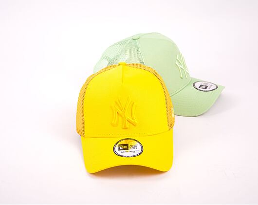 Kšiltovka New Era 9FORTY A-Frame Trucker MLB Tonal Mesh New York Yankees Cyber Yellow