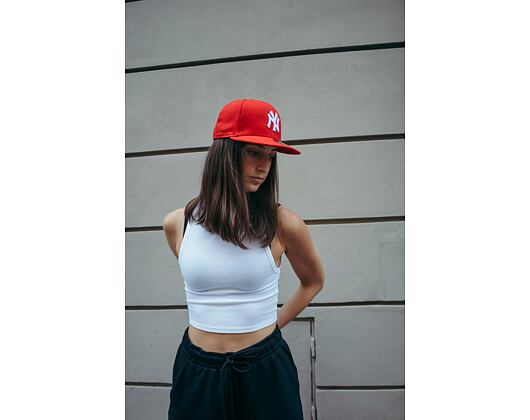 Kšiltovka New Era - MLB Basic 59FIFTY - NY Yankees - Scarlet / White