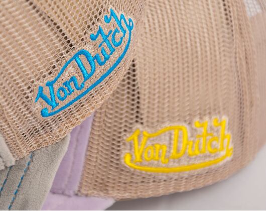 Kšiltovka Von Dutch Trucker Kent Velvet Lilac/Sand