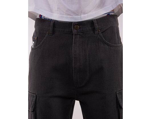 Kraťasy Karl Kani Small Signature Washed Cargo Shorts anthracite