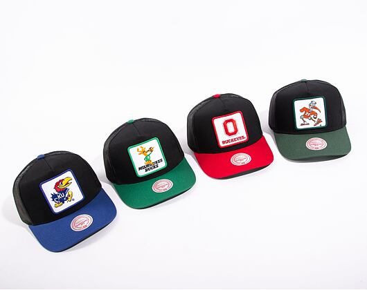 Kšiltovka Mitchell & Ness Ncaa Truck It Trucker Miami Black