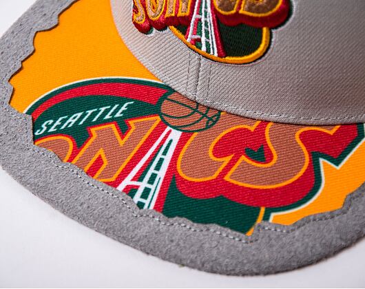 Kšiltovka Mitchell & Ness NBA Munch Time Snapback HWC Supersonics Grey