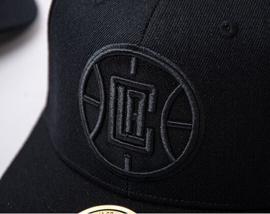 Kšiltovka Mitchell & Ness NBA Blk/Blk Logo Classic Red Clippers Black