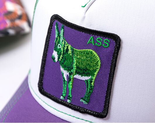 Kšiltovka Goorin - 'Acid Trip Pack' - Donkey Trip - White / Purple / Green
