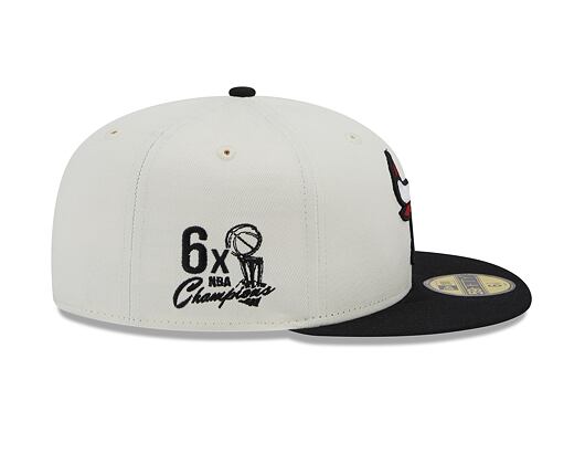 Kšiltovka New Era 59FIFTY NBA Championships Chicago Bulls White / Black